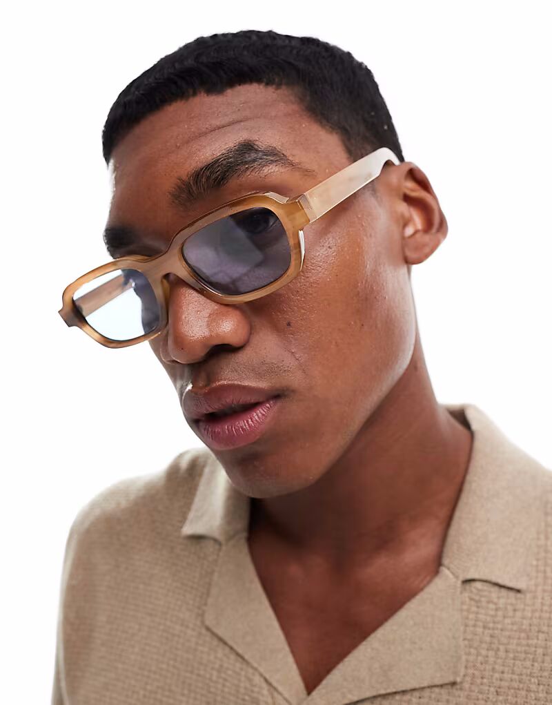 Солнцезащитные очки Jack & Jones прямоугольной формы коричневого цвета 
Солнцезащитные очки Jack & Jones прямоугольной формы коричневого цвета