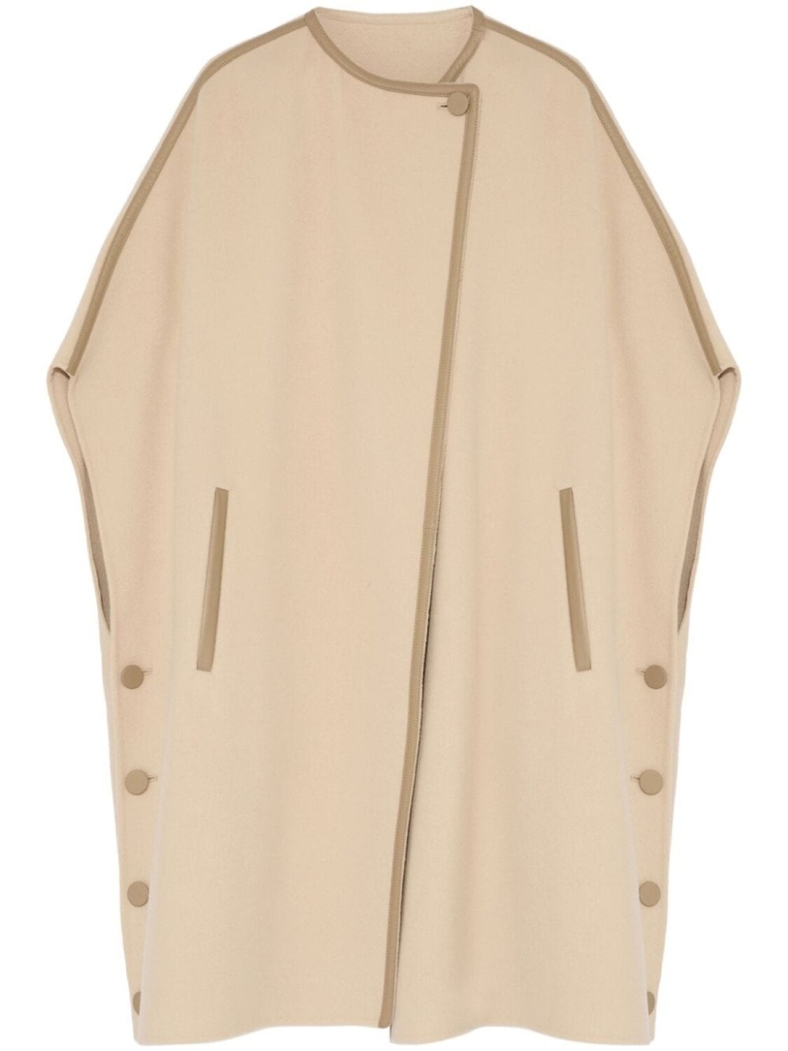 Yves Salomon двухслойный кейп из смесового кашемира, нейтральный
Yves Salomon двухслойный кейп из смесового кашемира, нейтральный