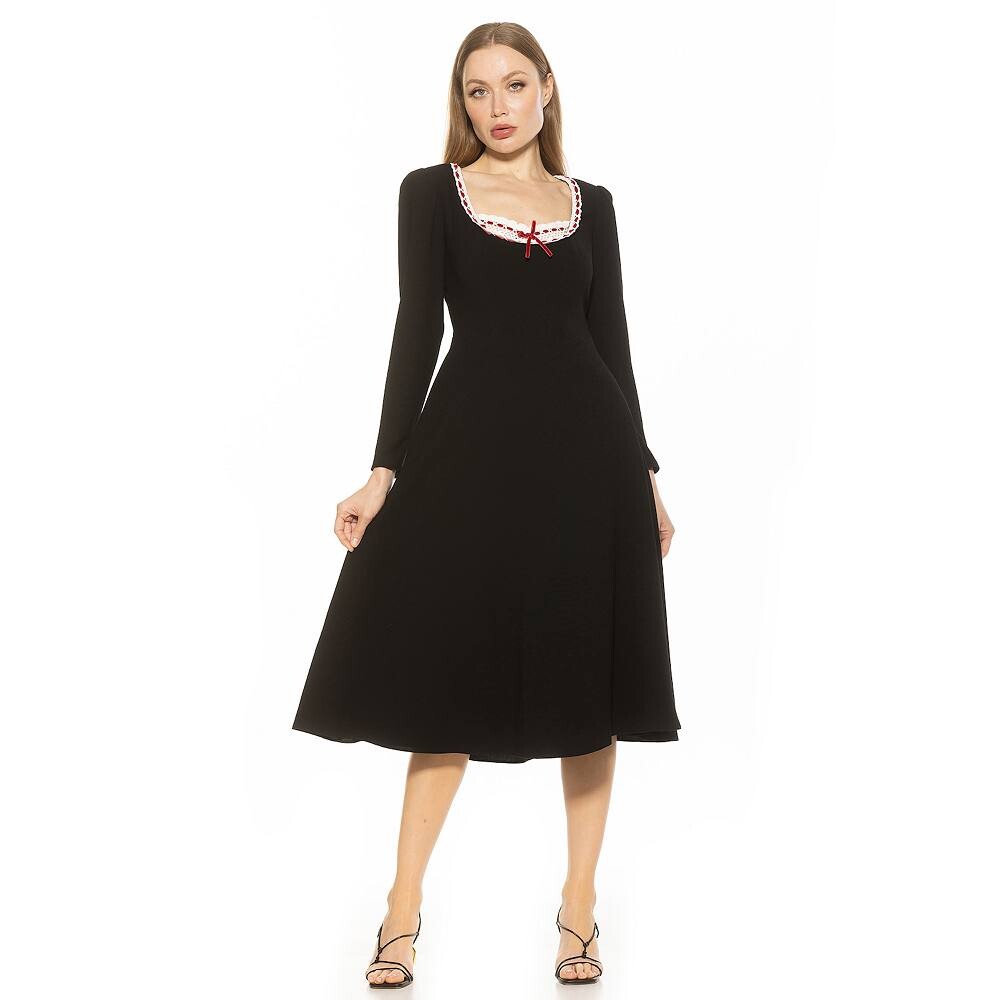 Женское кружевное платье миди с портретным вырезом ALEXIA ADMOR Zenaida, черный
Женское кружевное платье миди с портретным вырезом ALEXIA ADMOR Zenaida, черный