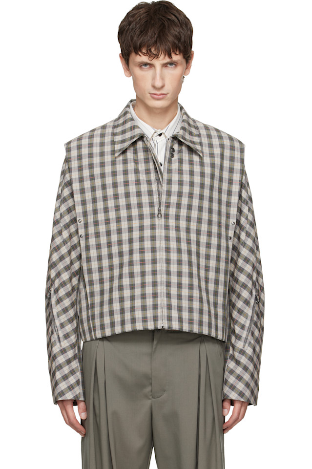 Kiko Kostadinov Серая куртка-бомбер Irimias
Kiko Kostadinov Серая куртка-бомбер Irimias