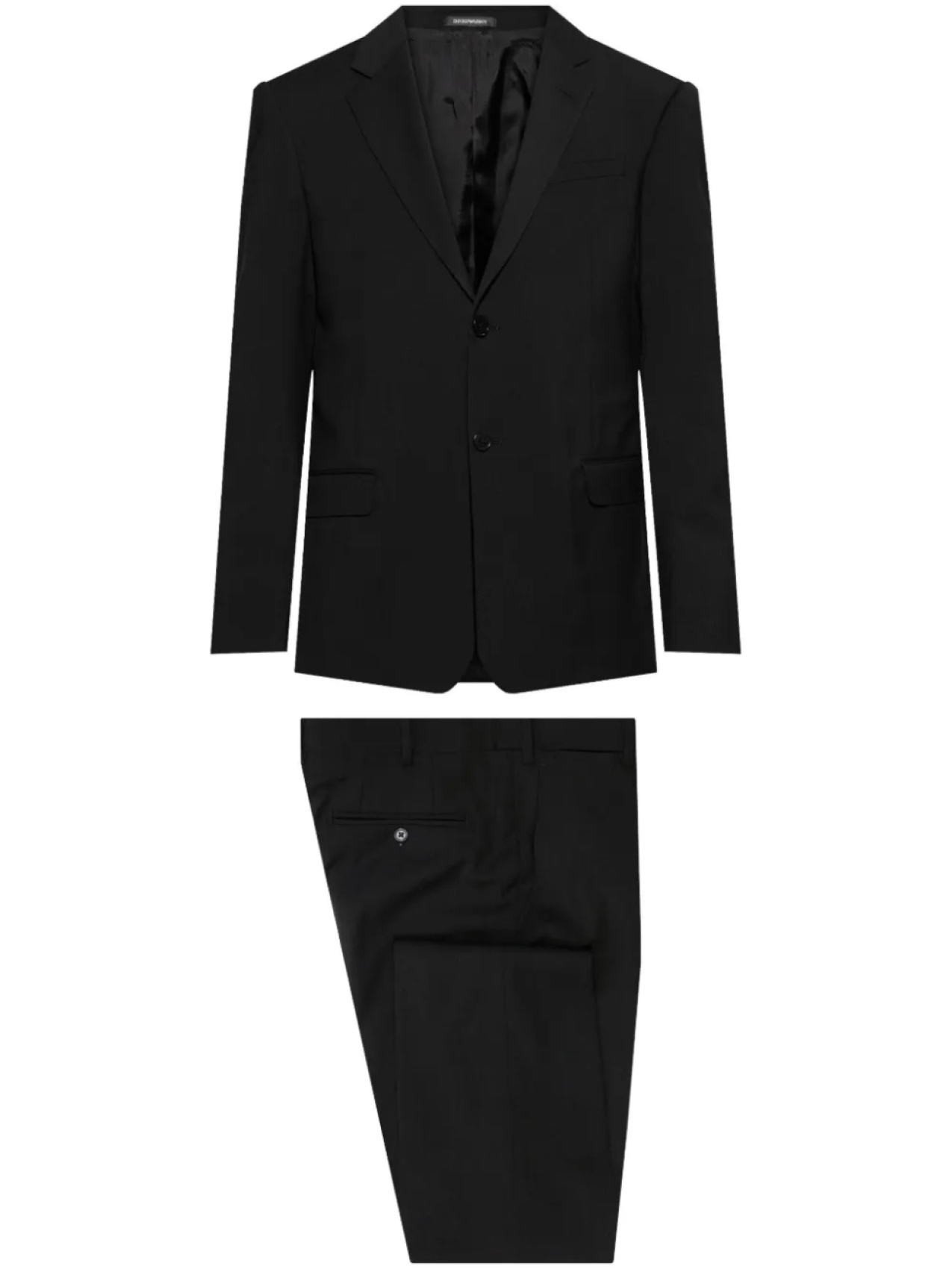 Шерстяной костюм Emporio Armani, черный
Шерстяной костюм Emporio Armani, черный