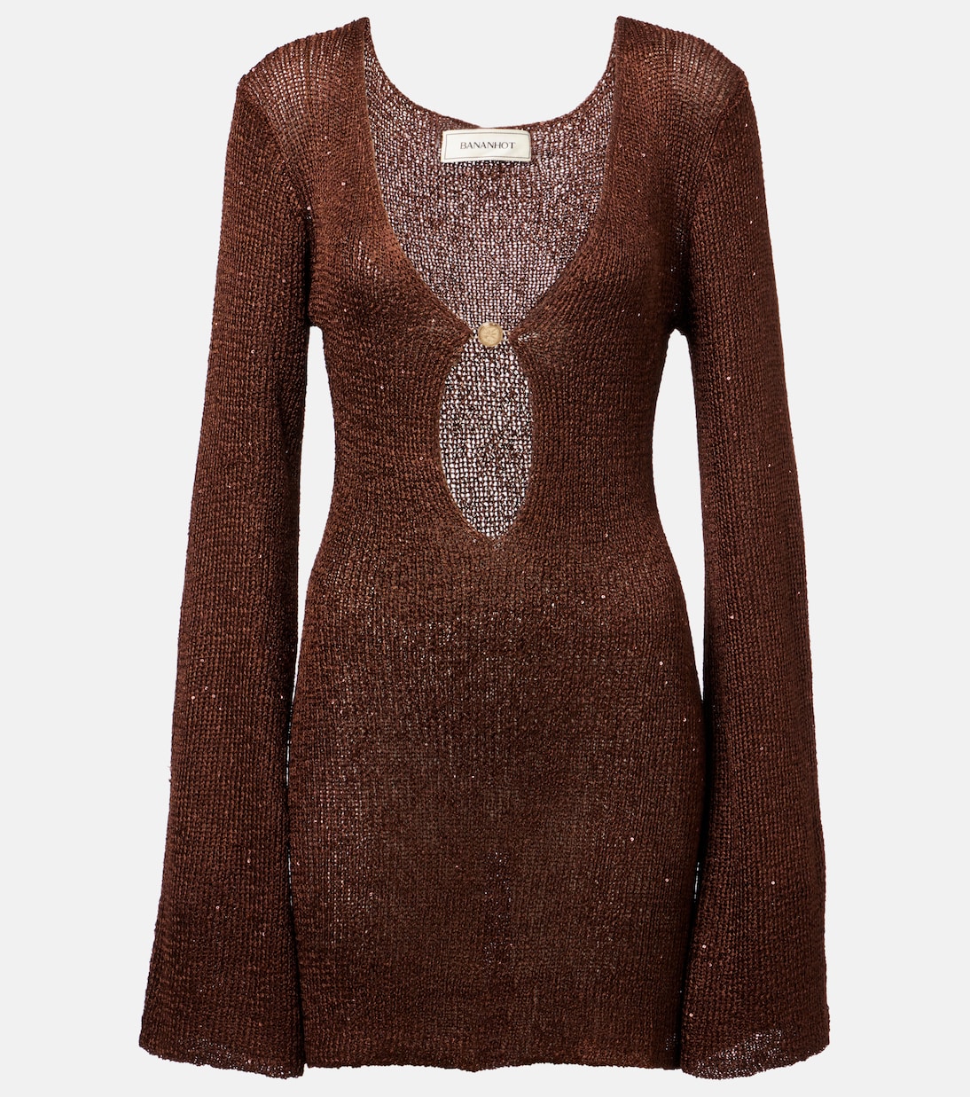 Рей мини-платье с пайетками Bananhot, коричневый
Рей мини-платье с пайетками Bananhot, коричневый