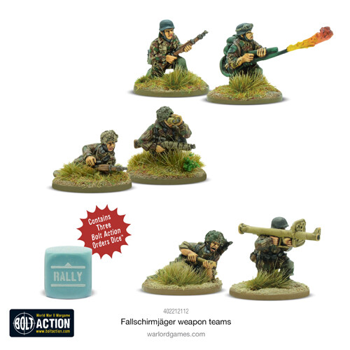 Фигурки Fallschirmjäger Weapons Teams Warlord Games
Фигурки Fallschirmjäger Weapons Teams Warlord Games