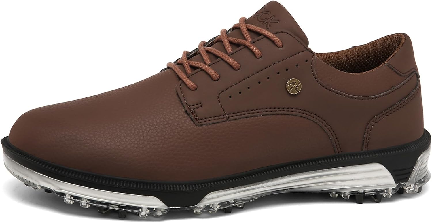 Водонепроницаемые гольф-ботинки для мужчин большого размера с шипами, профессиональная уличная обувь для гольфа Vibliss, коричневый
Водонепроницаемые гольф-ботинки для мужчин большого размера с шипами, профессиональная уличная обувь для гольфа Vibliss, коричневый