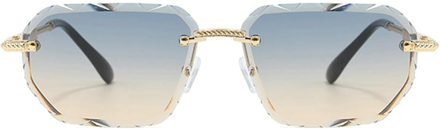 Солнцезащитные очки Willochra без оправы с алмазной огранкой, винтажные квадратные солнцезащитные очки с градиентным переходом цвета, мужские и женские, металлические, модные, в стиле панк, трендовые очки, C4
Солнцезащитные очки Willochra без оправы с алмазной огранкой, винтажные квадратные солнцезащитные очки с градиентным переходом цвета, мужские и женские, металлические, модные, в стиле панк, трендовые очки, C4