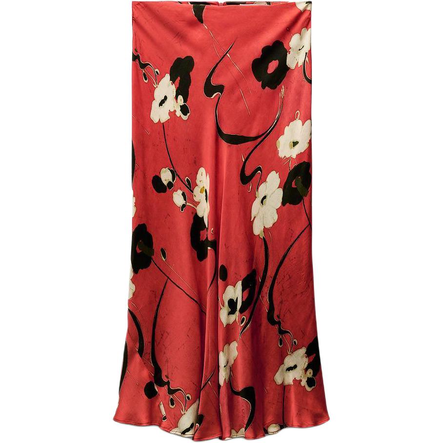 ZW Series Повседневная длинная юбка женская красная ZARA
ZW Series Повседневная длинная юбка женская красная ZARA