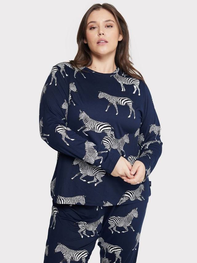 Комплект пижамы Curve Zebra Chelsea Peers, Navy
Комплект пижамы Curve Zebra Chelsea Peers, Navy