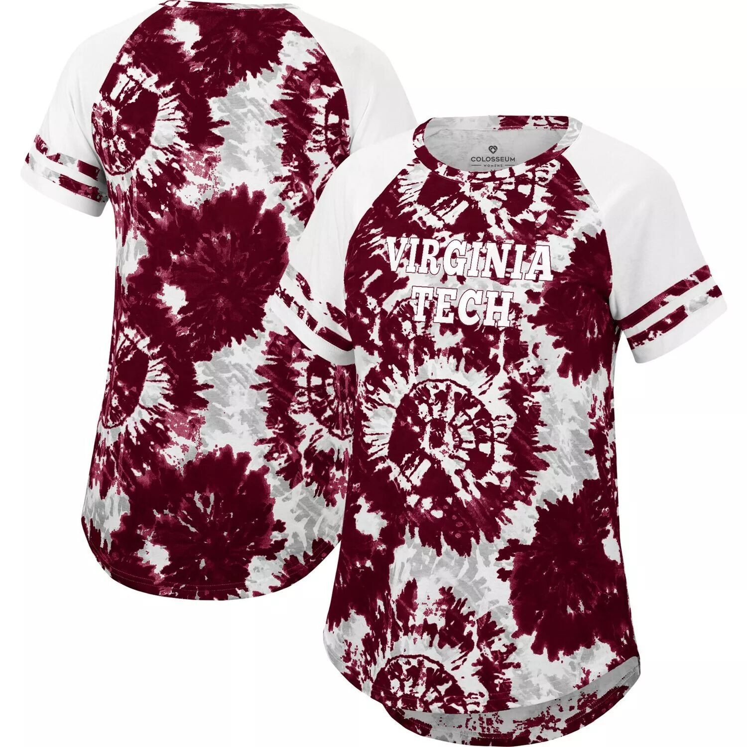 Женская футболка Colosseum Maroon/White Virginia Tech Hokies Annie Oversized с принтом тай-дай реглан Colosseum
Женская футболка Colosseum Maroon/White Virginia Tech Hokies Annie Oversized с принтом тай-дай реглан Colosseum