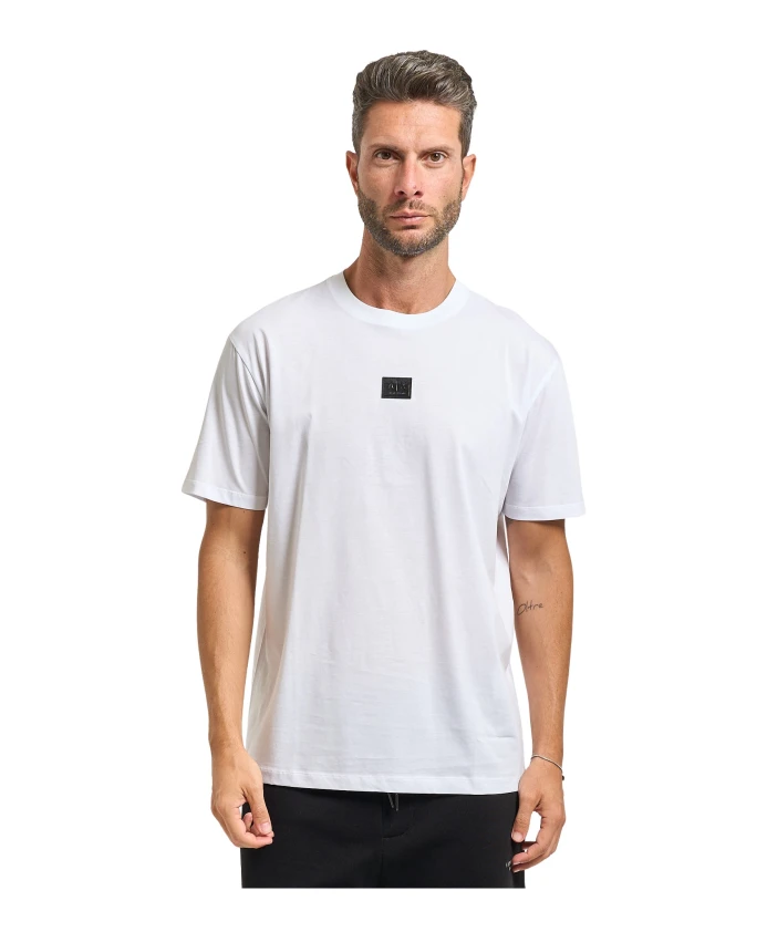 Белая футболка с логотипом и круглым вырезом Armani Exchange, белый
Белая футболка с логотипом и круглым вырезом Armani Exchange, белый