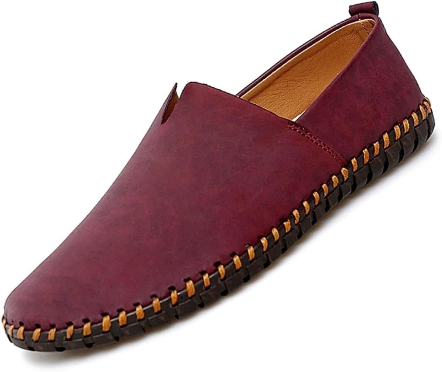 Мужские кожаные лоферы ручной работы, слипоны, мягкие модные туфли с круглым носком, плоская подошва, противоскользящие, для ходьбы и вождения Generic, красный
Мужские кожаные лоферы ручной работы, слипоны, мягкие модные туфли с круглым носком, плоская подошва, противоскользящие, для ходьбы и вождения Generic, красный