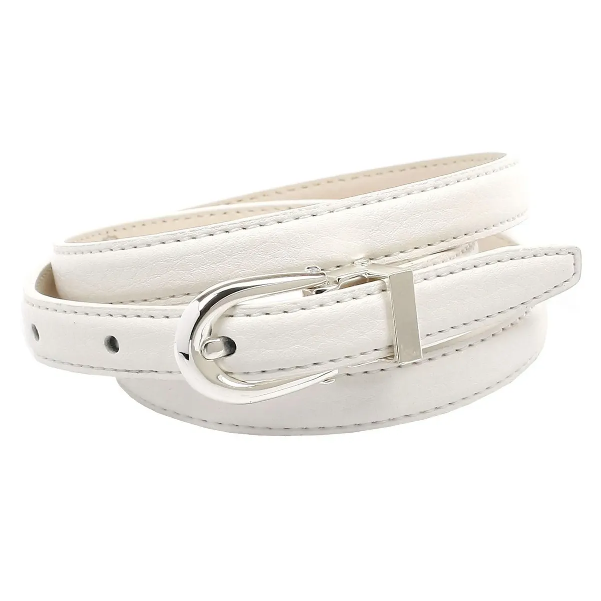 Кожаный ремень Anthoni Crown, узкая форма, с металлической петлей, белый
Кожаный ремень Anthoni Crown, узкая форма, с металлической петлей, белый