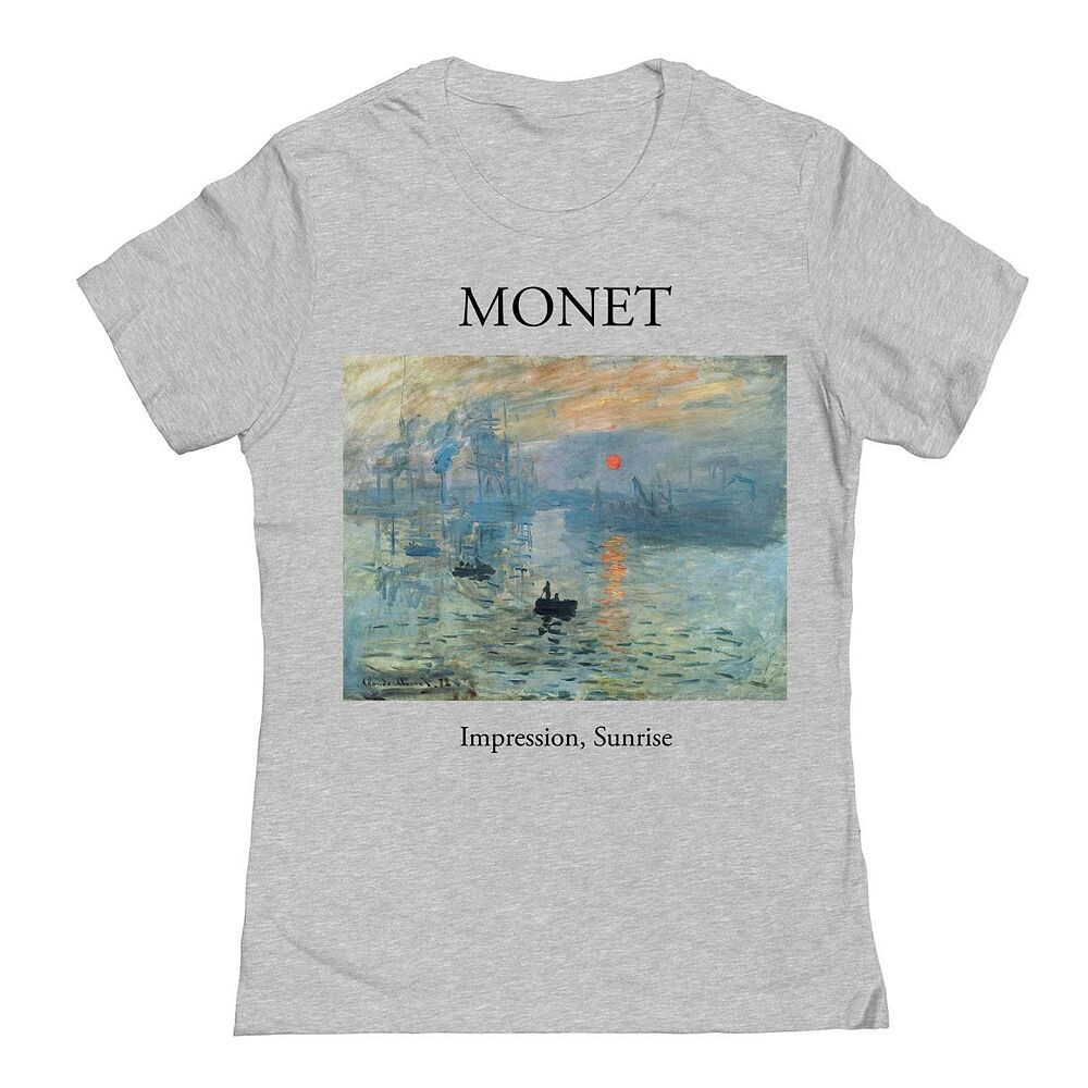 Женская футболка с рисунком Junior's Monet Impression Sunrise Licensed Character, цвет Sport Gray
Женская футболка с рисунком Junior's Monet Impression Sunrise Licensed Character, цвет Sport Gray
