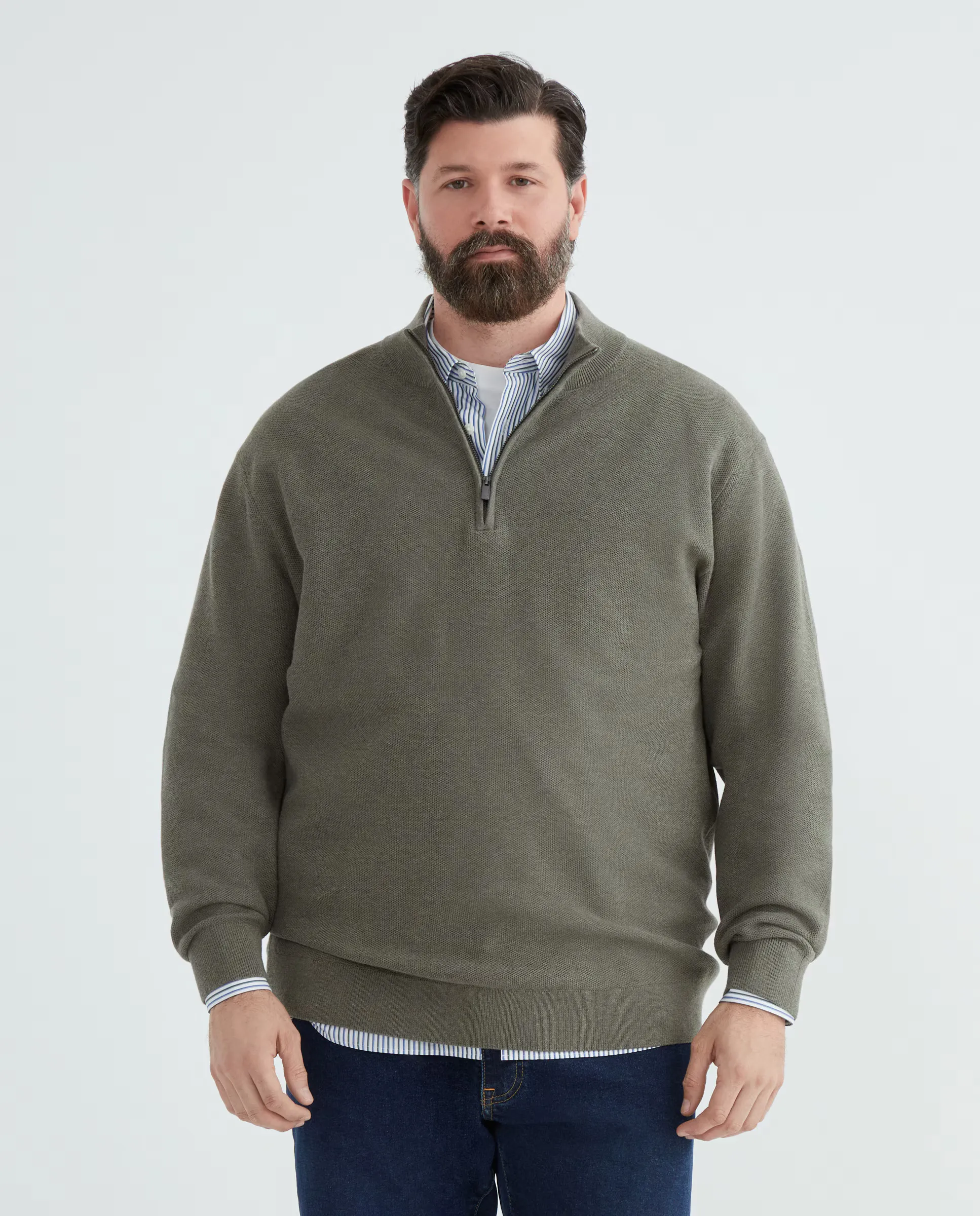 Джемпер с молнией для мужчин больших размеров Dustin, зеленый
Джемпер с молнией для мужчин больших размеров Dustin, зеленый