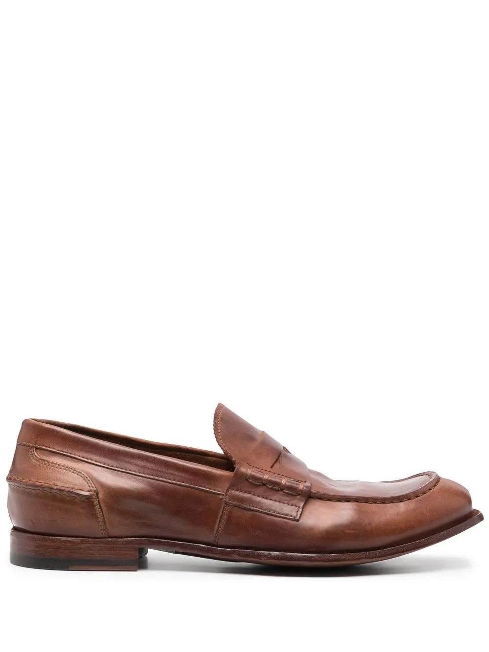 Лоферы с закругленным носком Officine Creative, коричневый
Лоферы с закругленным носком Officine Creative, коричневый