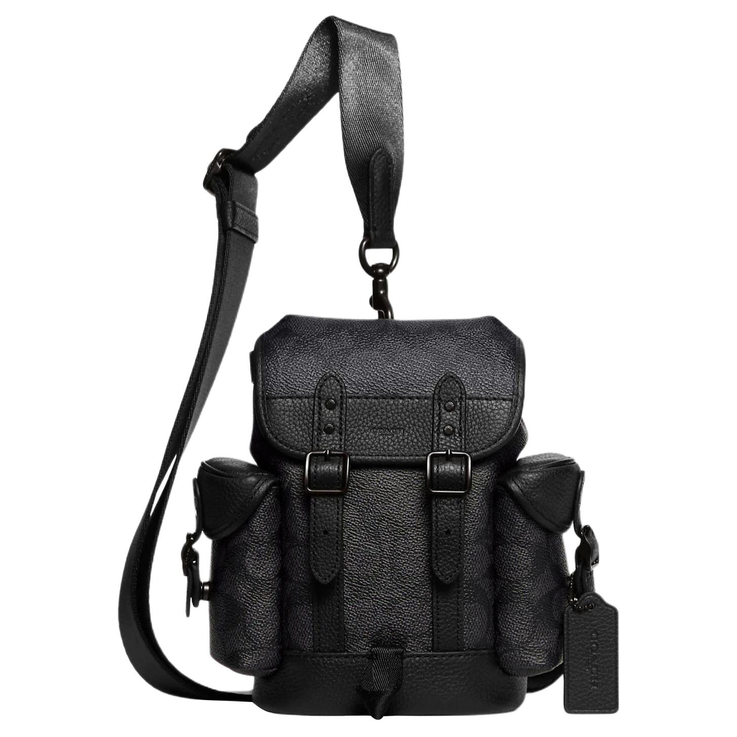 COACH Кожаная мини-сумка через плечо мужская черная
COACH Кожаная мини-сумка через плечо мужская черная