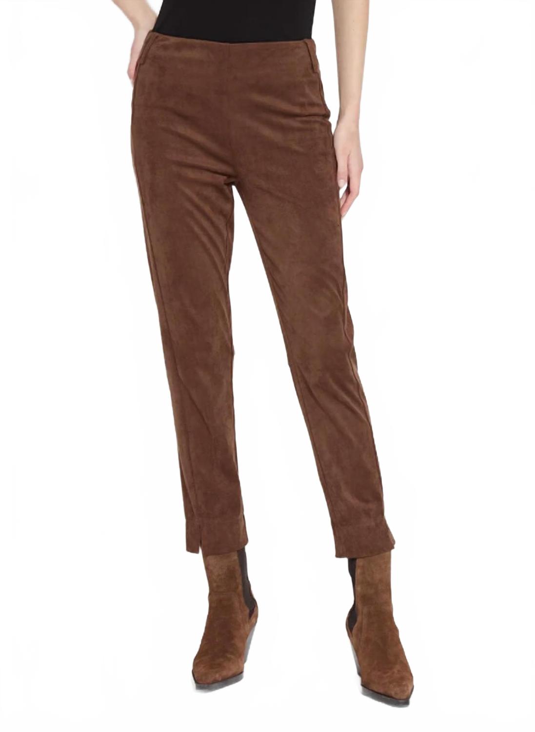 Брюки-чинос из замши Brie цвета теплого коричневого до щиколотки Lysse
Брюки-чинос из замши Brie цвета теплого коричневого до щиколотки Lysse