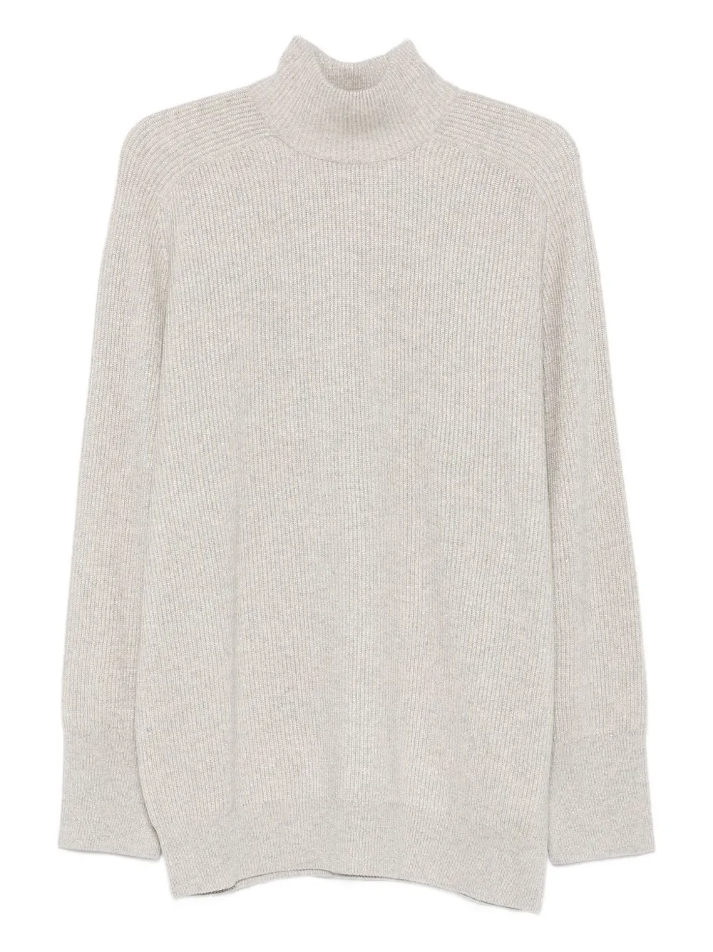 Кашемировый свитер с воротником-стойкой Brunello Cucinelli, серый
Кашемировый свитер с воротником-стойкой Brunello Cucinelli, серый