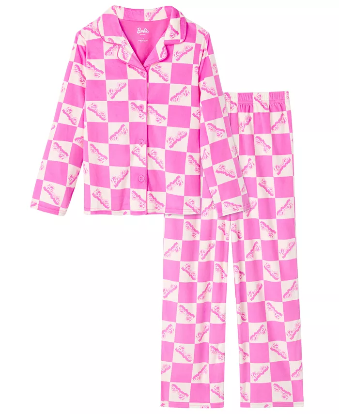 Детский пижамный комплект для девочек 4-10 лет: топ с длинными рукавами и брюки Barbie, розовый
Детский пижамный комплект для девочек 4-10 лет: топ с длинными рукавами и брюки Barbie, розовый