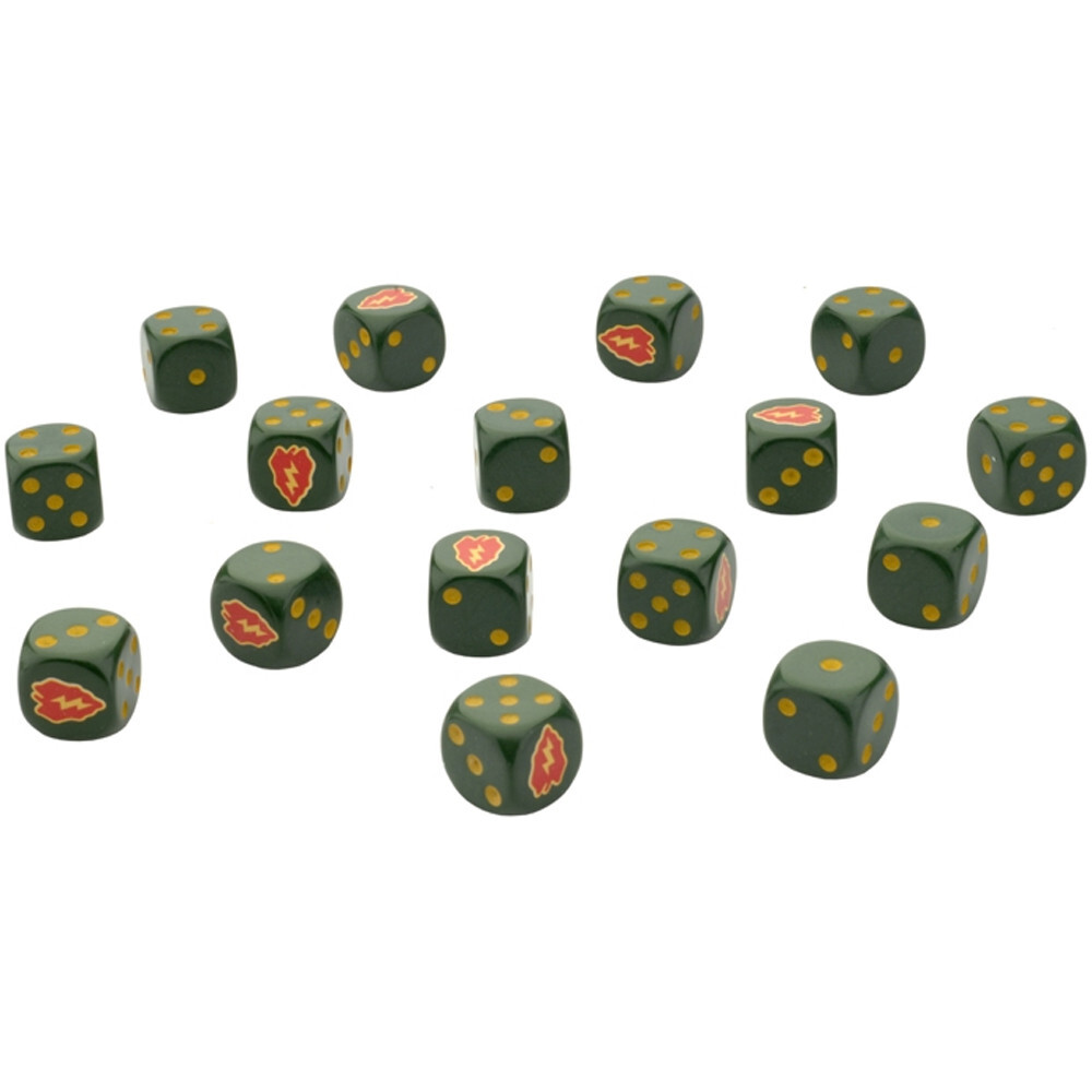 Аксессуары Battlefront Miniatures Flames of War: Vietnam - Tropic Lightning Dice (16) 
Аксессуары Battlefront Miniatures Flames of War: Vietnam - Tropic Lightning Dice (16)