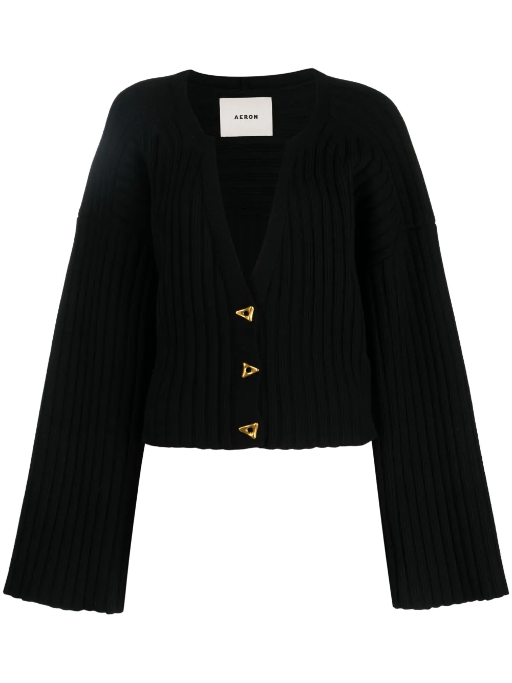 Укороченный кардиган Morrow в рубчик AERON, черный
Укороченный кардиган Morrow в рубчик AERON, черный