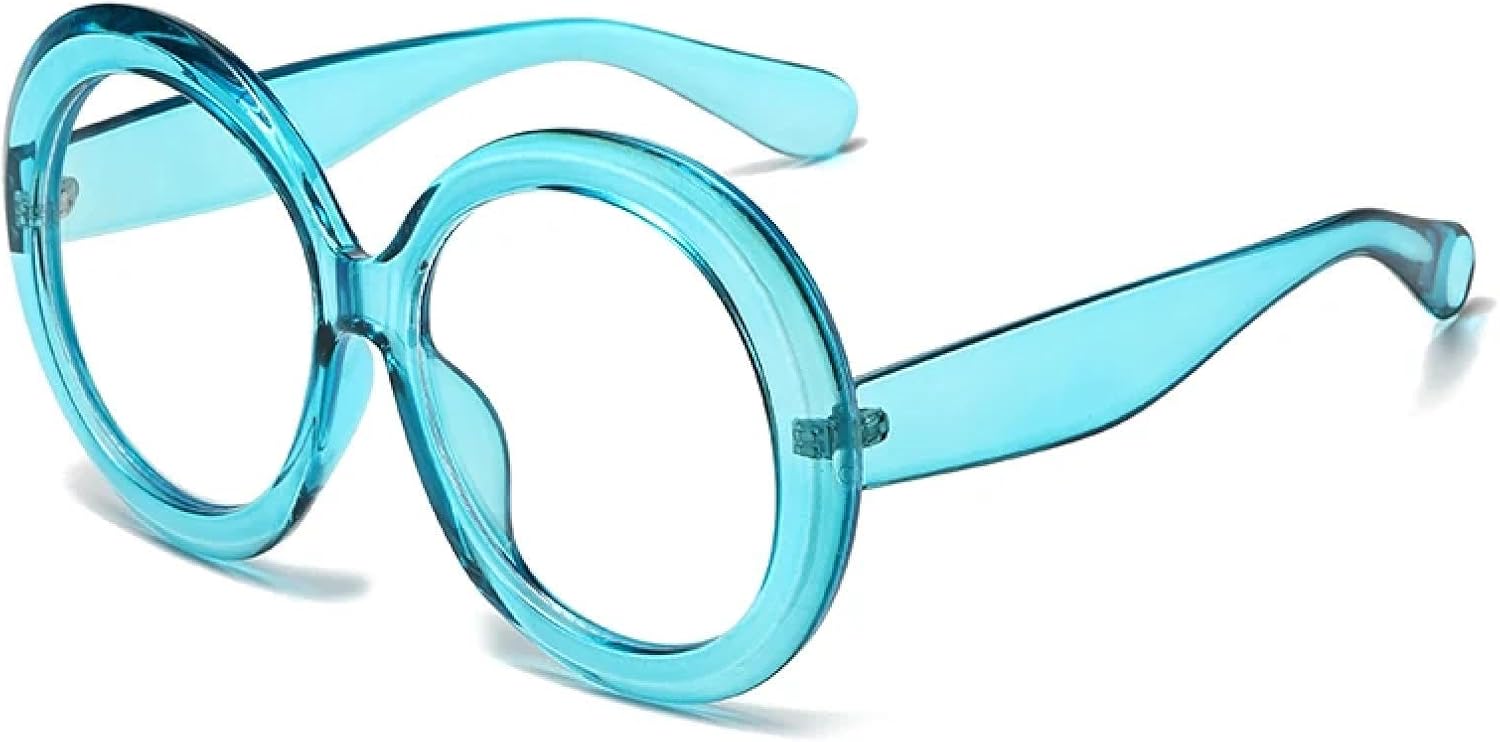 Винтажные большие круглые солнцезащитные очки для женщин, коричневый градиент, увеличенного размера, модные, роскошные, с зеркальным покрытием и прозрачными линзами TVTBBVV, Blue Clear
Винтажные большие круглые солнцезащитные очки для женщин, коричневый градиент, увеличенного размера, модные, роскошные, с зеркальным покрытием и прозрачными линзами TVTBBVV, Blue Clear