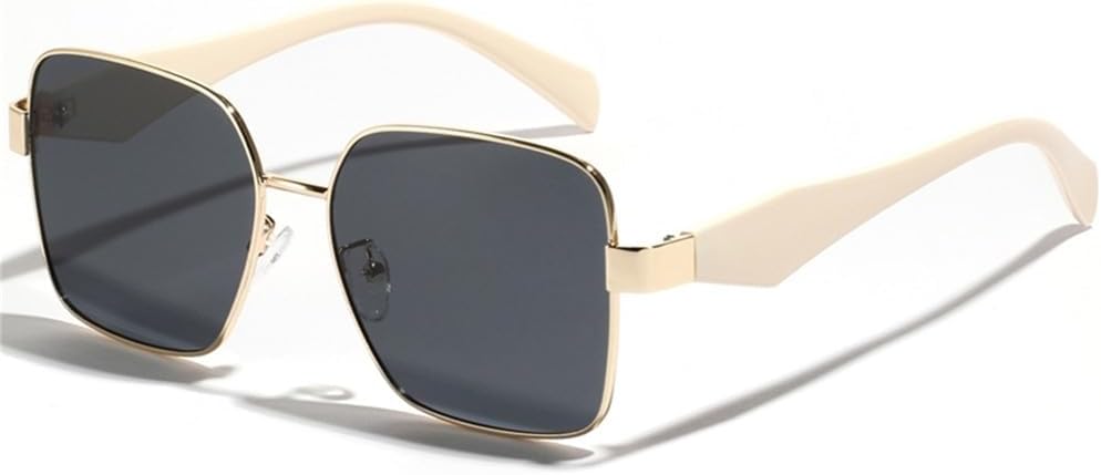 Солнцезащитные очки в ретро-стиле с металлической оправой, большие, для женщин и мужчин, винтажные, с защитой от УФ-излучения UV400, для использования на открытом воздухе LANGSER, Beige Grey
Солнцезащитные очки в ретро-стиле с металлической оправой, большие, для женщин и мужчин, винтажные, с защитой от УФ-излучения UV400, для использования на открытом воздухе LANGSER, Beige Grey