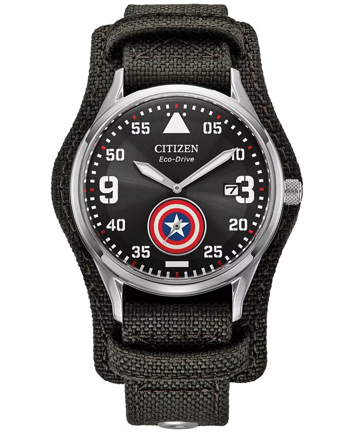Мужские часы Eco-Drive Marvel Captain America Forever с серым тканевым ремешком, 40 мм Citizen, Черный, Мужские часы Eco-Drive Marvel Captain America Forever с серым тканевым ремешком, 40 мм Citizen
Мужские часы Eco-Drive Marvel Captain America Forever с серым тканевым ремешком, 40 мм Citizen, Черный, Мужские часы Eco-Drive Marvel Captain America Forever с серым тканевым ремешком, 40 мм Citizen