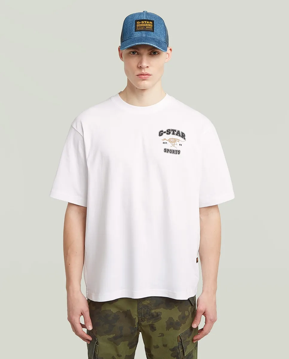 Мужская футболка Boxy с графикой G-Star, белый
Мужская футболка Boxy с графикой G-Star, белый