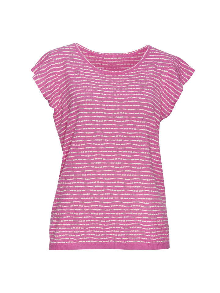 Рубашка с круглым вырезом розового и кремового цветов Vivance
Рубашка с круглым вырезом розового и кремового цветов Vivance