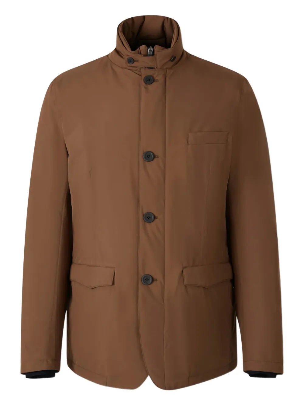 Жакет с высоким воротом на пуговицах Herno, коричневый
Жакет с высоким воротом на пуговицах Herno, коричневый