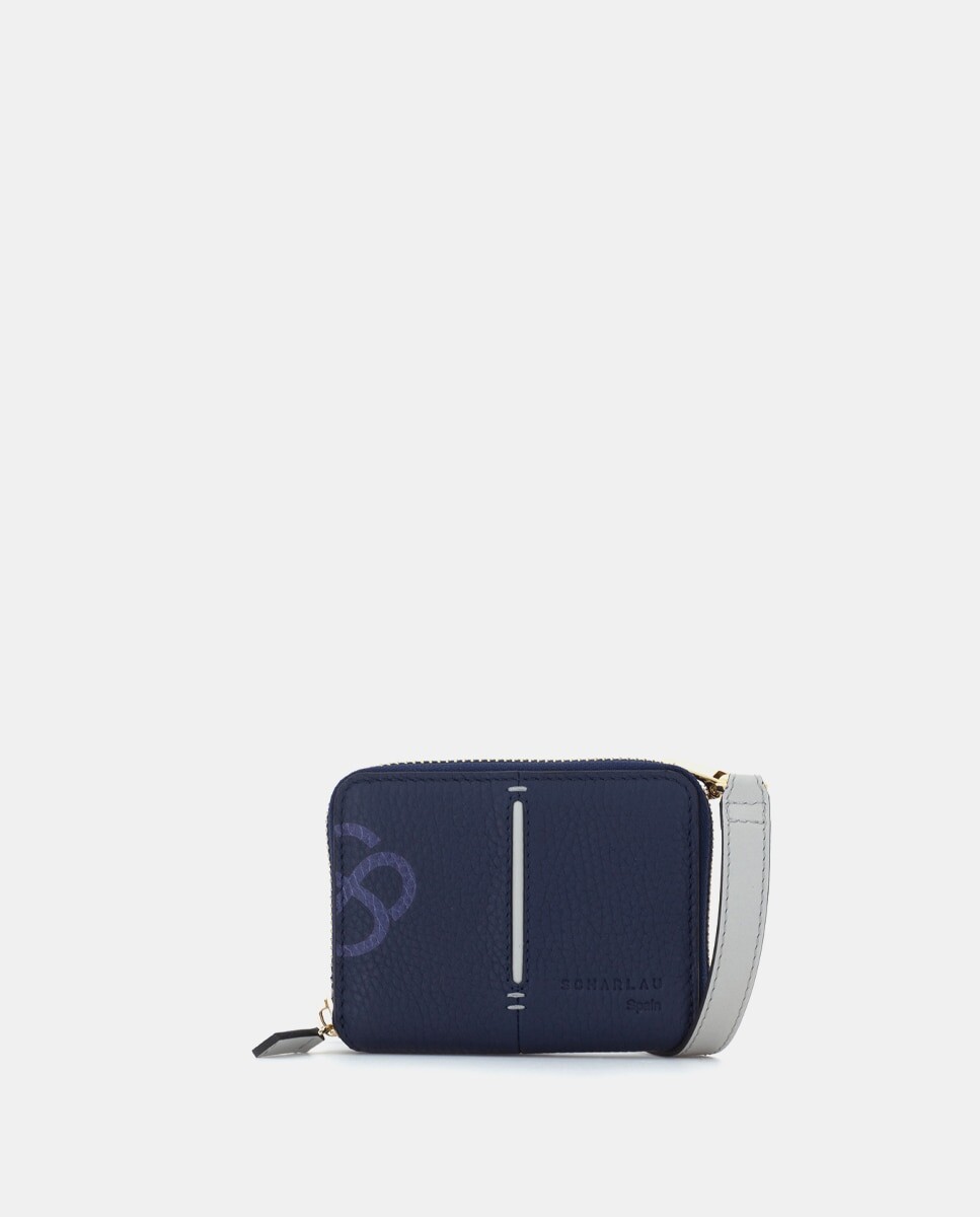 Женская визитница с синим кожаным ремнем на плечо Scharlau, синий
Женская визитница с синим кожаным ремнем на плечо Scharlau, синий