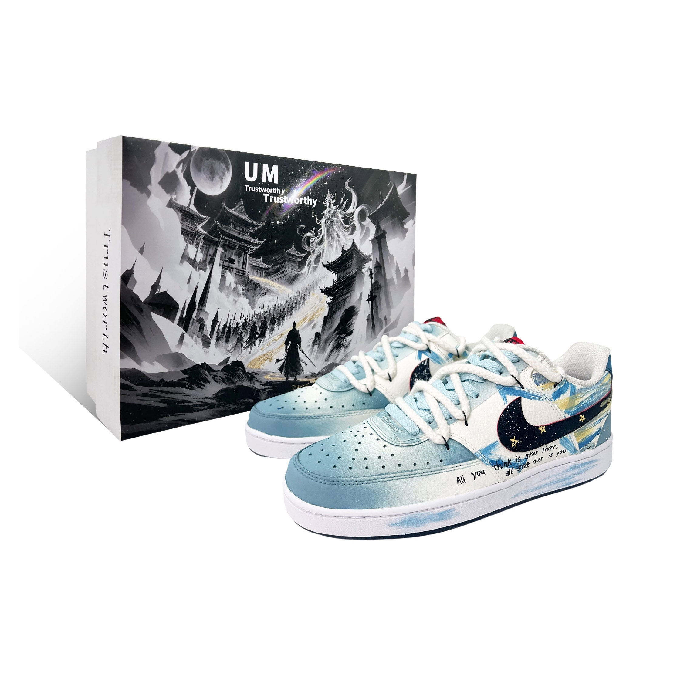 Nike Кроссовки для скейтборда Court Vision 1 Dreamy Starry Sky SBOX Coverage Low Top, мужские, синие 
Nike Кроссовки для скейтборда Court Vision 1 Dreamy Starry Sky SBOX Coverage Low Top, мужские, синие