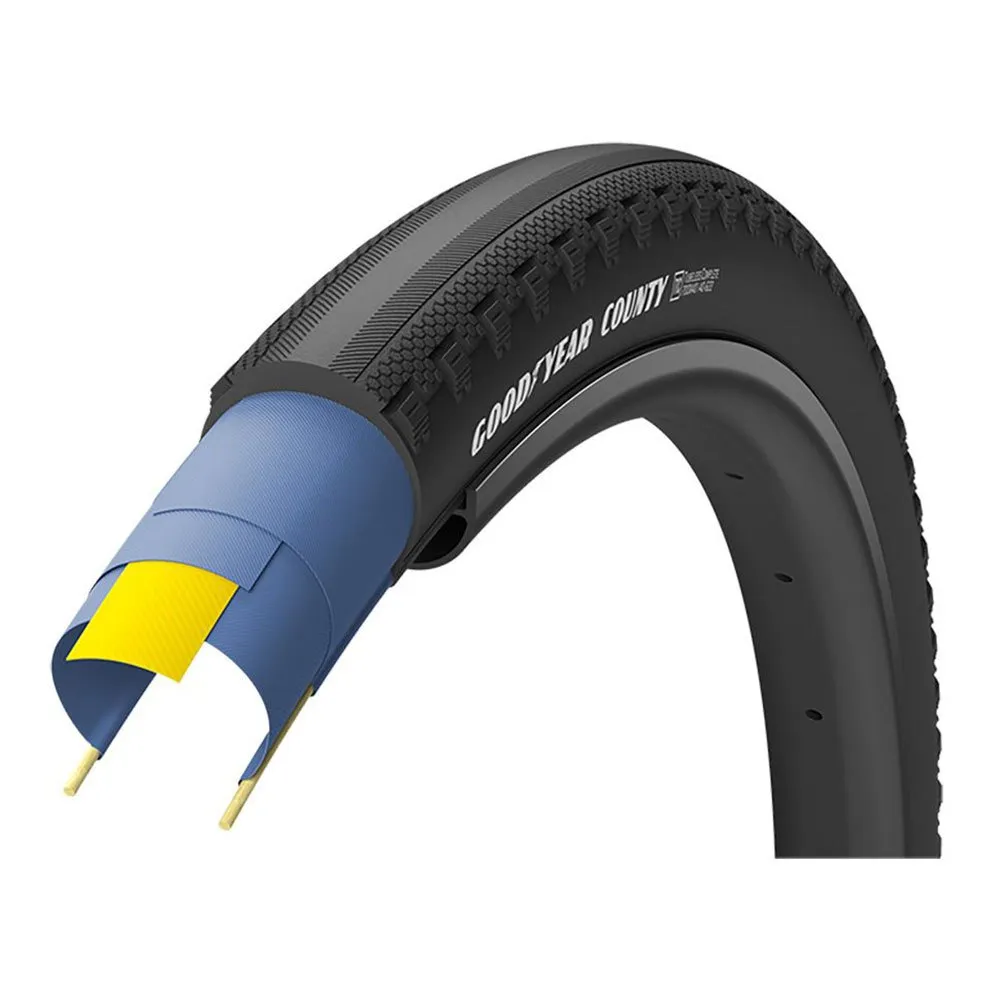 Гравийная шина Goodyear County Tubeless 700 x 40, черный
Гравийная шина Goodyear County Tubeless 700 x 40, черный