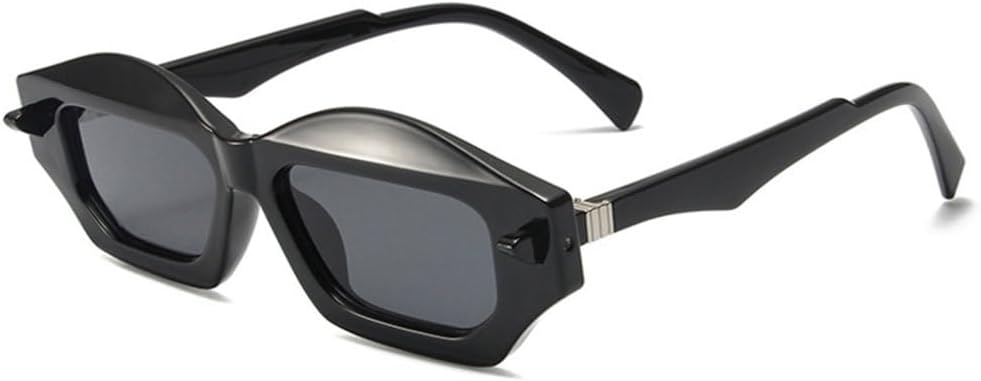 MUTYNE Модные уникальные многоугольные солнцезащитные очки «кошачий глаз» с двойным цветом, в стиле ретро, для женщин и мужчин, с заклепками и градиентным переходом цвета, Black Gray
MUTYNE Модные уникальные многоугольные солнцезащитные очки «кошачий глаз» с двойным цветом, в стиле ретро, для женщин и мужчин, с заклепками и градиентным переходом цвета, Black Gray