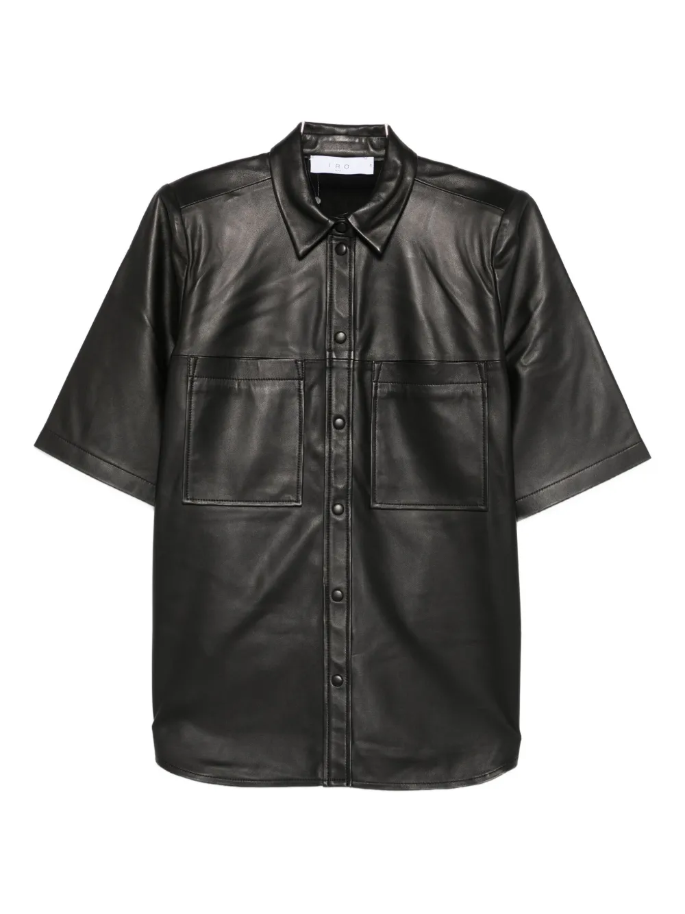 Кожаная рубашка с короткими рукавами и карманами IRO, черный
Кожаная рубашка с короткими рукавами и карманами IRO, черный