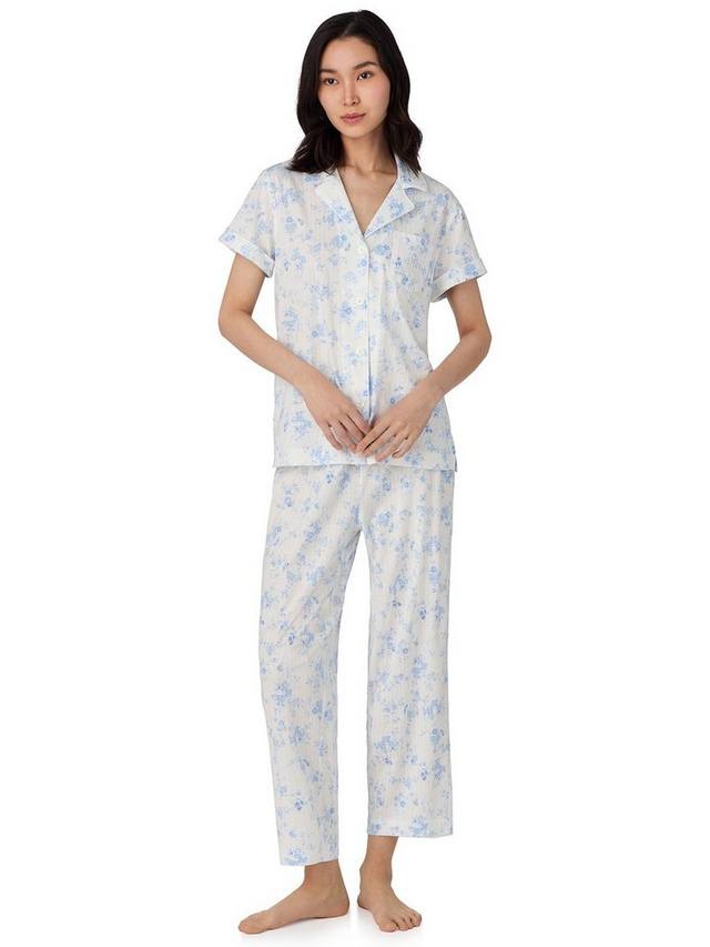 Комплект пижамы Lauren с короткими рукавами и капри Ralph Lauren, Blue Floral
Комплект пижамы Lauren с короткими рукавами и капри Ralph Lauren, Blue Floral