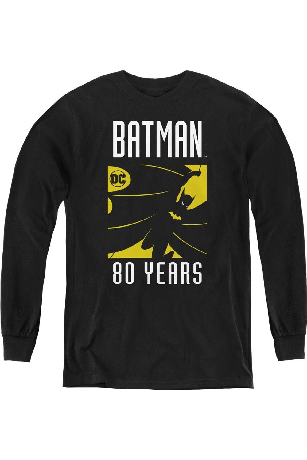 Детский худи с силуэтом Batman Gildan, черный 
Детский худи с силуэтом Batman Gildan, черный