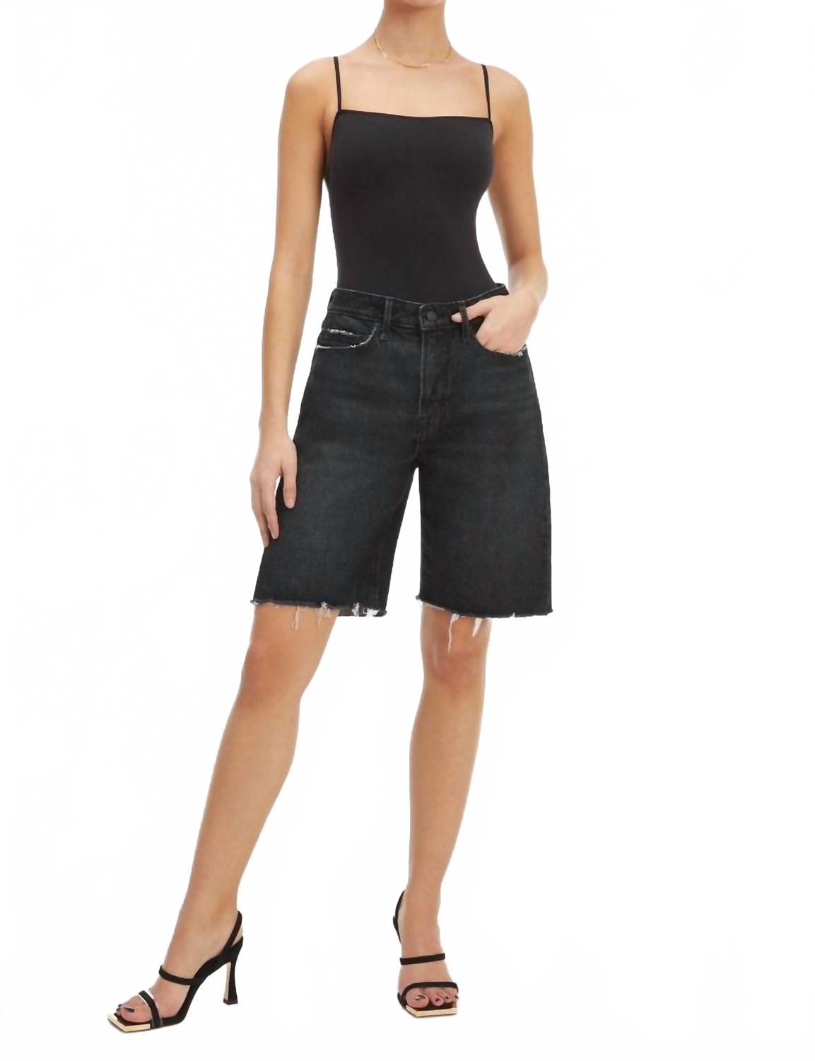 Хорошие бермуды в стиле 90-х, черные GOOD AMERICAN
Хорошие бермуды в стиле 90-х, черные GOOD AMERICAN