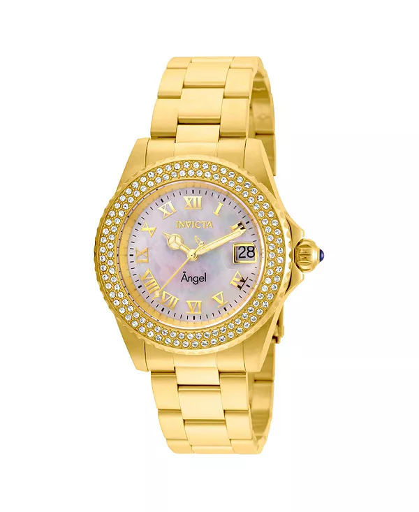 Женские кварцевые часы Angel 22875 с тремя стрелками и белым циферблатом Invicta, gold
Женские кварцевые часы Angel 22875 с тремя стрелками и белым циферблатом Invicta, gold