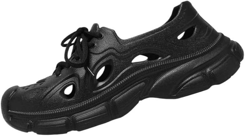 Мужские пляжные сандалии, удобная и дышащая обувь с перфорацией, противоскользящие и легкие, тапочки Clolinde, черный
Мужские пляжные сандалии, удобная и дышащая обувь с перфорацией, противоскользящие и легкие, тапочки Clolinde, черный