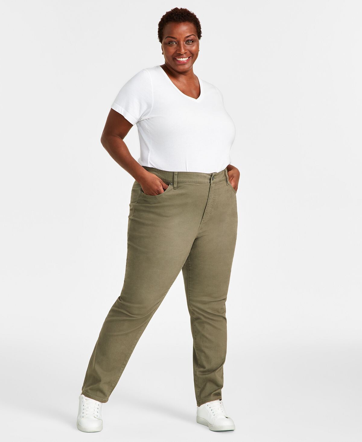 Джинсы прямого кроя с высокой посадкой больших размеров Style & Co
Джинсы прямого кроя с высокой посадкой больших размеров Style & Co