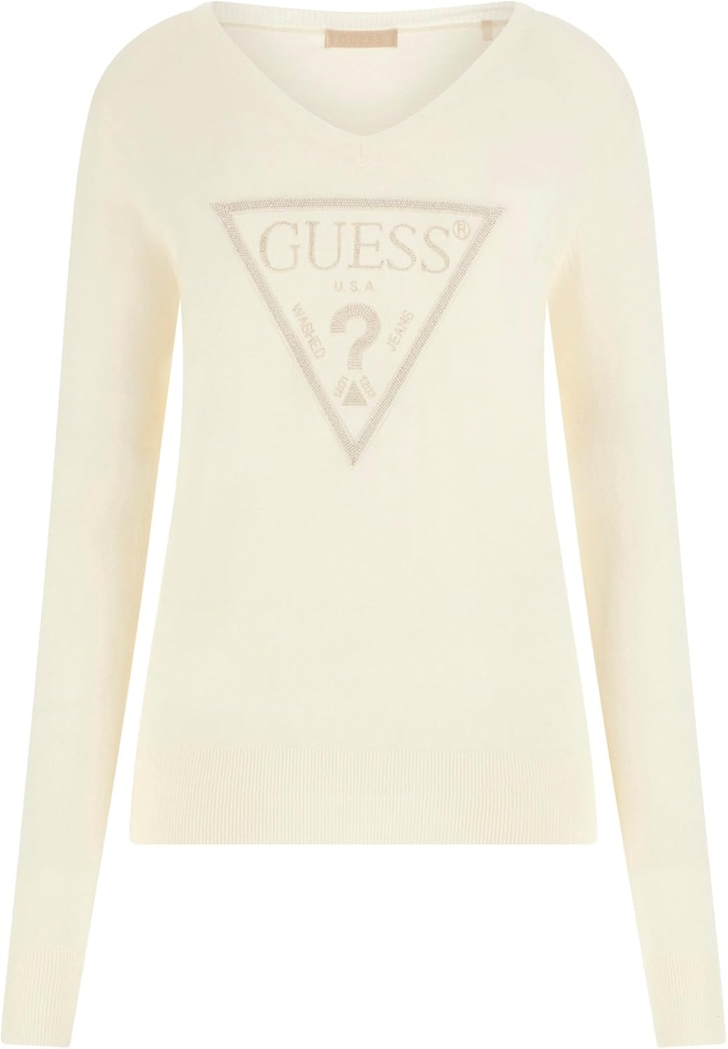 GUESS Женский экологичный длинный рукав свитер Miriam Triangle Logo, Cream White
GUESS Женский экологичный длинный рукав свитер Miriam Triangle Logo, Cream White