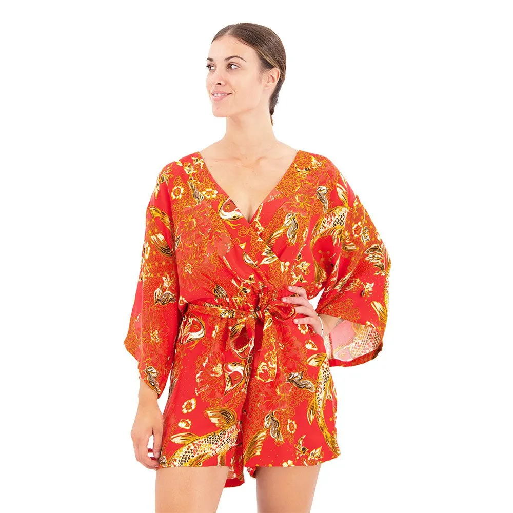 Комбинезон Superdry Vintage Kimono, оранжевый 
Комбинезон Superdry Vintage Kimono, оранжевый