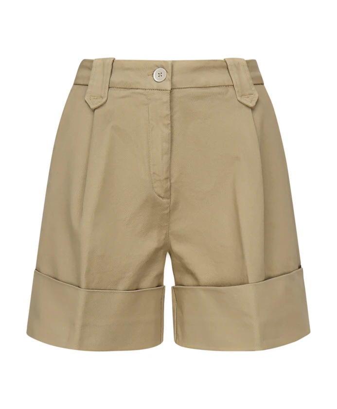 Бежевые шорты со скрытой молнией Fay, бежевый
Бежевые шорты со скрытой молнией Fay, бежевый