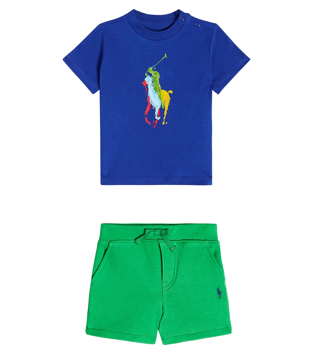 Комплект из детской футболки и шорт из джерси Polo Ralph Lauren Kids, Sapphire Star
Комплект из детской футболки и шорт из джерси Polo Ralph Lauren Kids, Sapphire Star