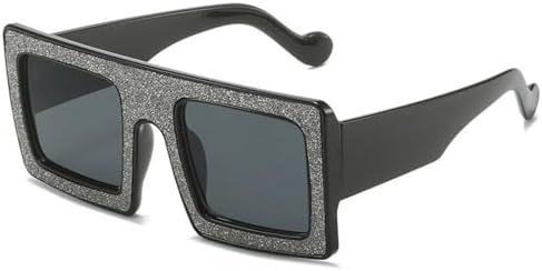 Крупные квадратные солнцезащитные очки для женщин с кристаллами и крупной оправой, блестящие солнцезащитные очки с бриллиантами и защитой от УФ-излучения UV400 MTZJH, Black
Крупные квадратные солнцезащитные очки для женщин с кристаллами и крупной оправой, блестящие солнцезащитные очки с бриллиантами и защитой от УФ-излучения UV400 MTZJH, Black