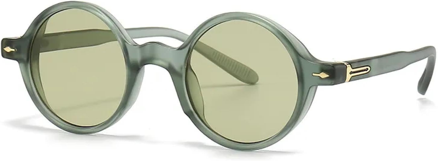 Солнцезащитные очки с защитой от УФ-излучения UV400 | Круглая панк-оправа с заклепками, маленькая | Для женщин и мужчин, для занятий спортом на открытом воздухе и вождения DSVIGF, Green
Солнцезащитные очки с защитой от УФ-излучения UV400 | Круглая панк-оправа с заклепками, маленькая | Для женщин и мужчин, для занятий спортом на открытом воздухе и вождения DSVIGF, Green