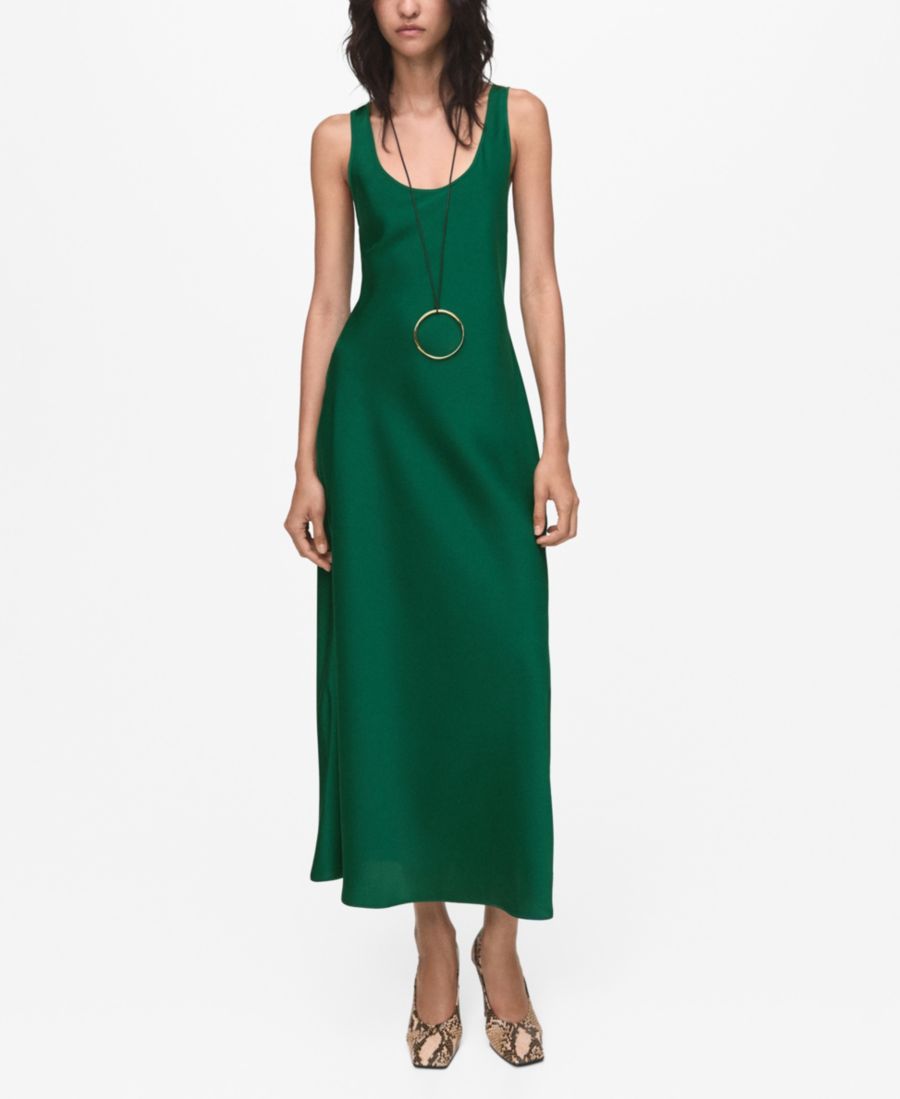 Женское длинное атласное платье MANGO, Green
Женское длинное атласное платье MANGO, Green