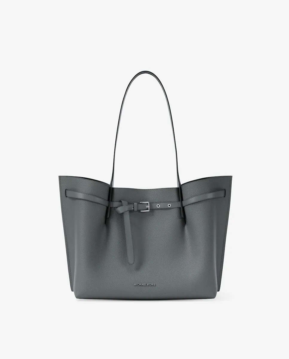 Большая сумка-тоут Emilia из зернистой кожи Michael Michael Kors, серый
Большая сумка-тоут Emilia из зернистой кожи Michael Michael Kors, серый