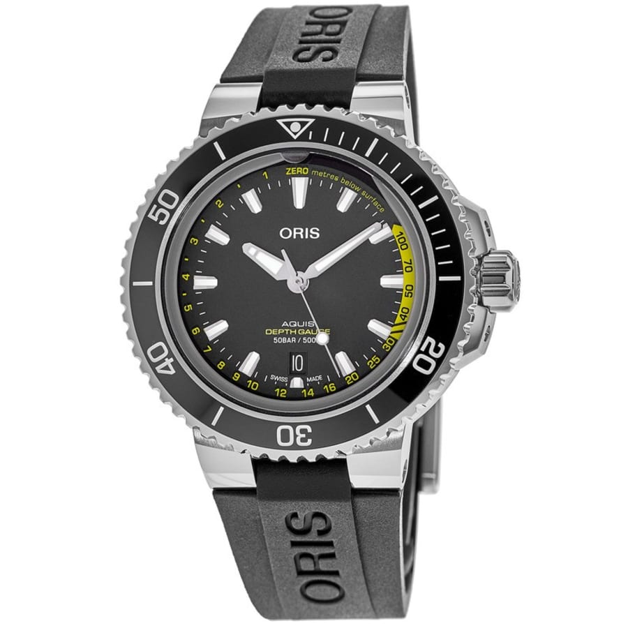 Мужские часы Oris Aquis Depth Gauge с черным циферблатом и резиновым ремешком 01 733 7755 4154-Set RS
Мужские часы Oris Aquis Depth Gauge с черным циферблатом и резиновым ремешком 01 733 7755 4154-Set RS